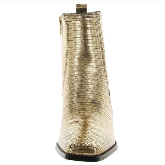 🆕👢Vince Camuto Sojetta Ankle Boots, Gold, Sz 5-1/2 - Picture 3 of 6